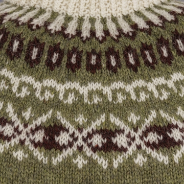 Islandpullover - Handgestrickt in Island - Grün