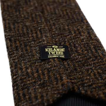 Krawatte - Isländischer Tweed - braun-schwarz