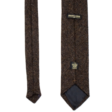 Krawatte - Isländischer Tweed - braun-schwarz