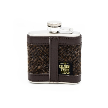 Flachmann 3 oz - Island Tweed - Braun