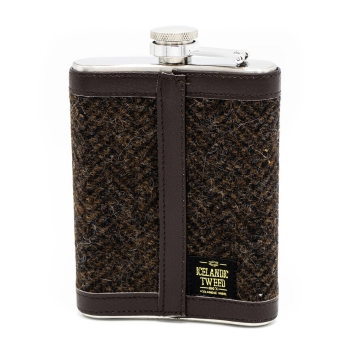 Flachmann 8 oz - Island Tweed - Braun