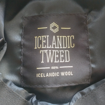 Schiebermütze - Icelandic Tweed - Schwarz-weiß