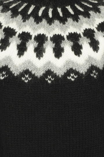 Langer Herren Islandpullover - Handgestrickt - A = 79 cm, B = 58 cm, C = 55 cm