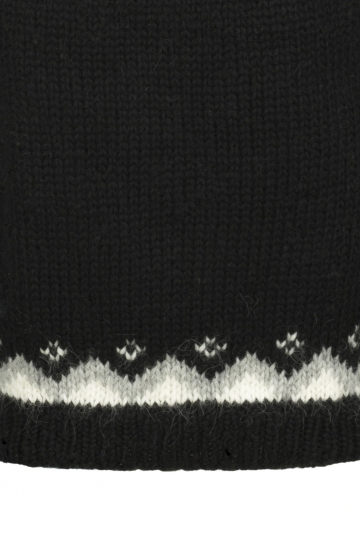 Icelandic Lopapeysa HSI-209 - hand-knit - black