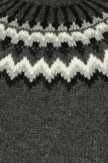 Hand-knit Icelandic Lopapeysa HSI-213 - grey