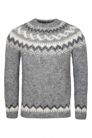 Handgestrickter Islandpullover - A = 74 cm, B = 50 cm, C = 50 cm