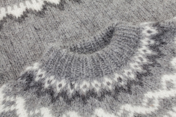 Handgestrickter Islandpullover - A = 74 cm, B = 50 cm, C = 50 cm