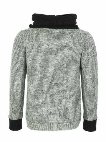 Isländischer Damen / Herren Pullover - grau schwarz