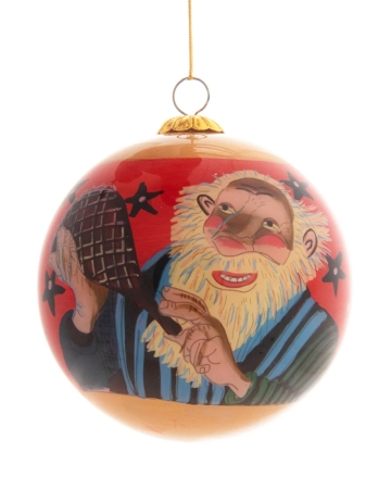 Weihnachtsbaum-Kugel mit Gáttaþefur & Kjötkrókur Motiv