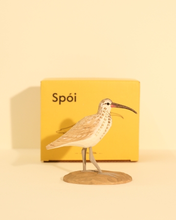 Isländische Vögel - Regenbrachvogel Holzfigur