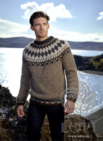 Strickanleitung Islandpullover - Kátir Karlar - Lopi 38-05