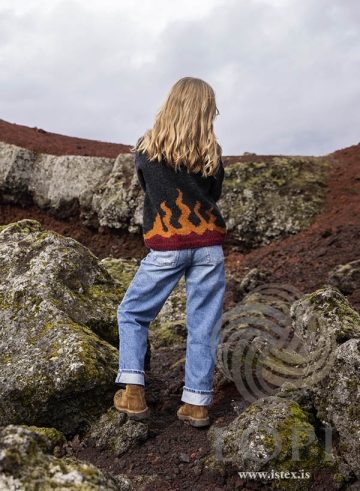 Strickanleitung Kinder-Islandpullover - Strickmuster Logi - Lopi 41-04