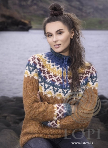 Strickanleitung Damen Islandpullover - Strickmuster Vestur - Lopi 41-06