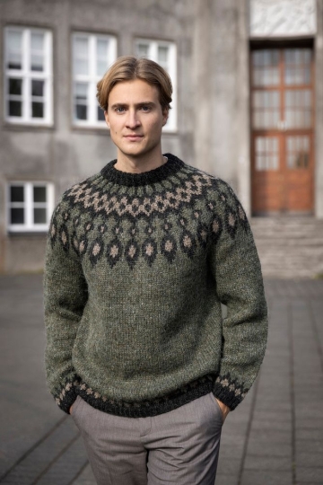 Strickanleitung Unisex Islandpullover - Strickmuster Skammdegi - Lopi 44-16
