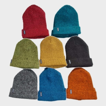 Fjallalopi Wollmütze - Ripp-Strickmütze - mehrere Farben