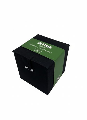 Mundgeblasene Weihnachtsbaumkugel aus Glas - Seyður - Schaf