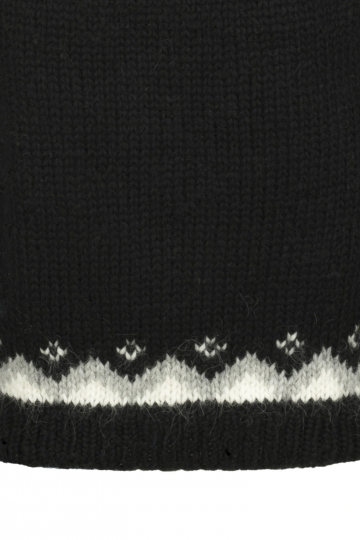 Damen Islandpullover - handgestrickt in Island - Lopapeysa schwarz