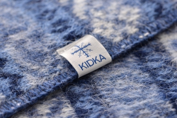 Icelandic Woolen Blanket KID-081 - Blue