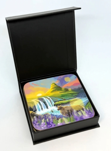 Untersetzer Set - 6 Stück - Island Motive