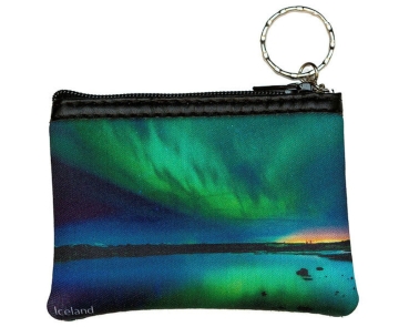 Schlüsseletui - Schlüsseltasche - Aurora Borealis Island
