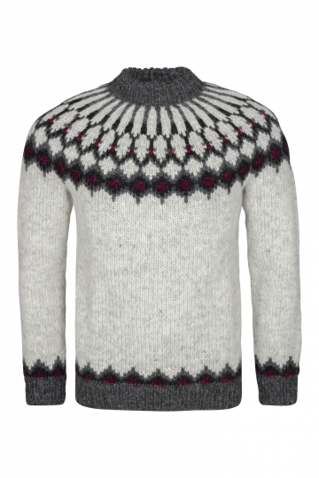 Islandpullover HSI-223 - hellgrau