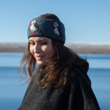 Icelandic Headband 094 - Puffin - blue