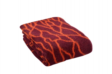 Varma Wool Blanket - Lavafields - orange