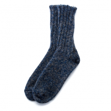 Wollsocken - blau/grau