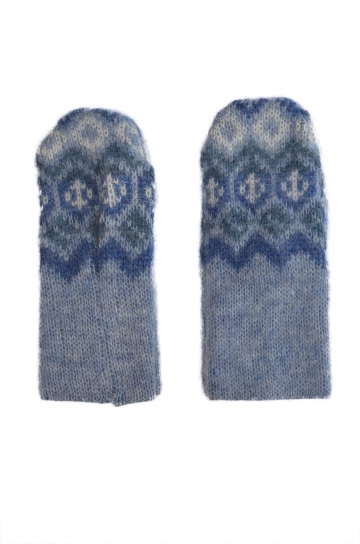 KIDKA 027 Icelandic Woolen Mittens - blue