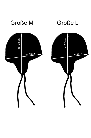 KIDKA 104 Wollmütze mit Ohrenklappen - schwarz/rot