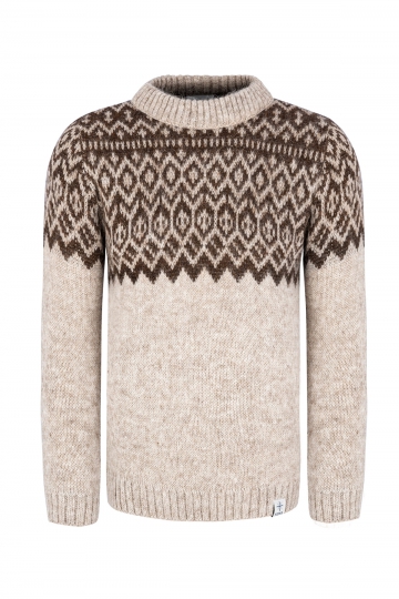 KIDKA 135 Wool Jumper - beige / brown