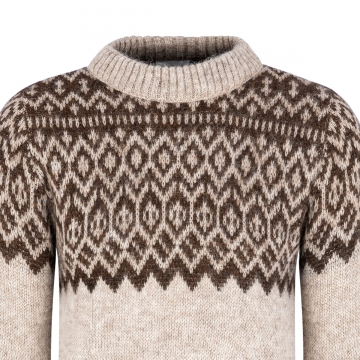 KIDKA 135 Wool Jumper - beige / brown