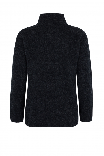 KIDKA 046 Mens half-zip sweater - Black