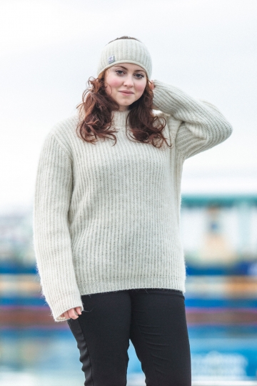 Icelandic Wool Jumper - white