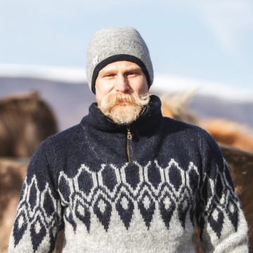 Icelandic wool hat with fleece - different colors