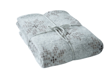 Icelandic Bedspread - eight-petalled rose - beige / brown