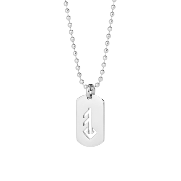 Alrún - collier en acier inoxydable avec pendentif - amour