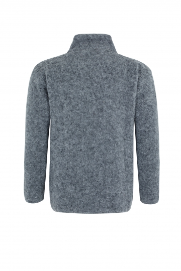 KIDKA 020 pull camionneur en laine - cheval islande - gris