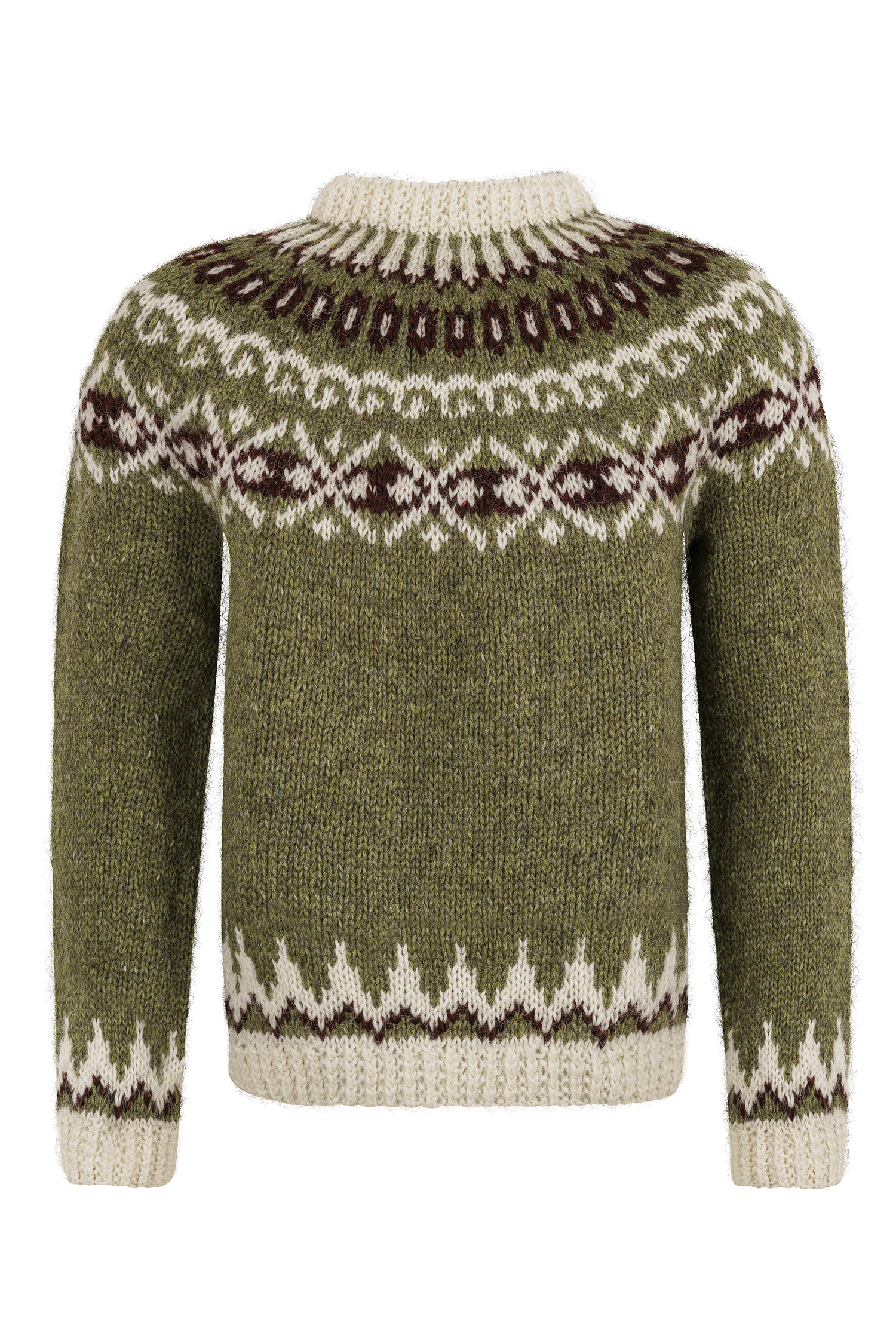 Norweger Pullover Herren Handgestrickte Islandpullover