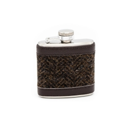 Flachmann 3 oz - Island Tweed - Braun