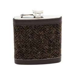 Flachmann 6 oz - Island Tweed - Braun