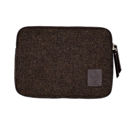 Schutzhülle für Tablet 13/14 - Island Tweed - Braun-Schwarz