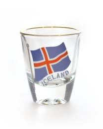 Schnapsglas - Island-Fahne - Iceland