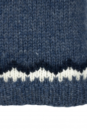 Islandpullover HSI-208 - Handgestrickt - blau