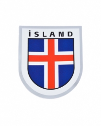Aufkleber - Islandfahne - Schild