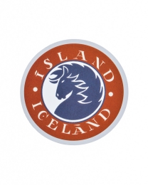 Aufkleber - rund - Islandpferd