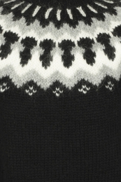 Langer Islandpullover - Handgestrickt - A = 79 cm, B = 58 cm, C = 55 cm