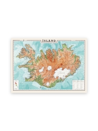 Kühlschrank Magnet - Historische Island Karte