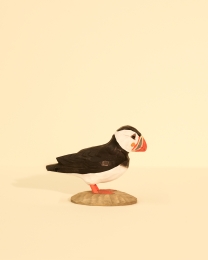 Isländische Vögel - Papageientaucher Holzfigur