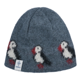 Icelandic wool hat - Puffin - blue